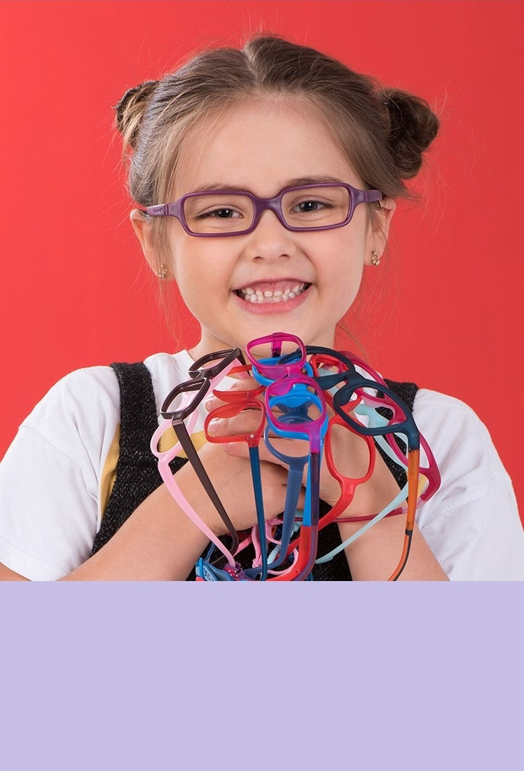 Marcos de lentes ópticos para niños y niñas flexibles miraflex. Anteojos infantiles.