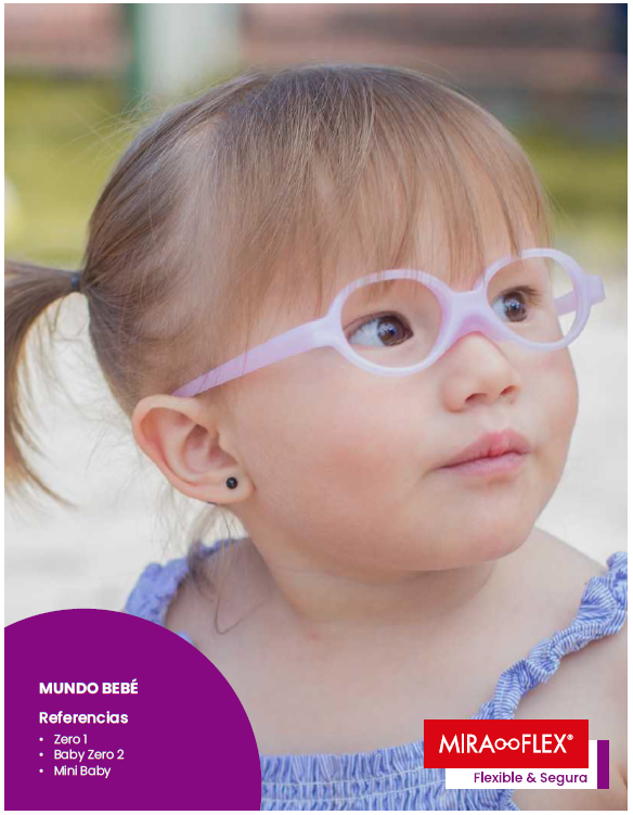 Miraflex lentes opticos para bebes desde 3 meses a 2 anos de edad