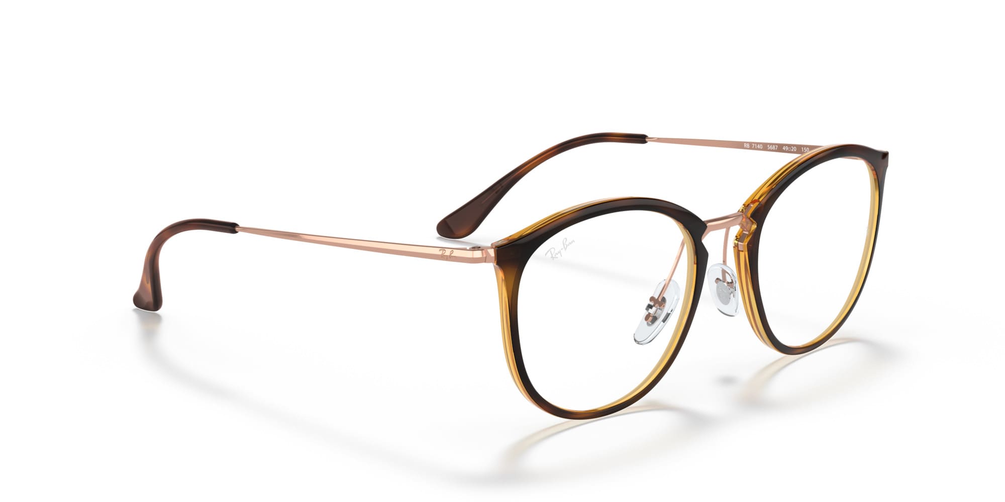 RAY-BAN RX7140 5687-S51 (Havana a Rayas)