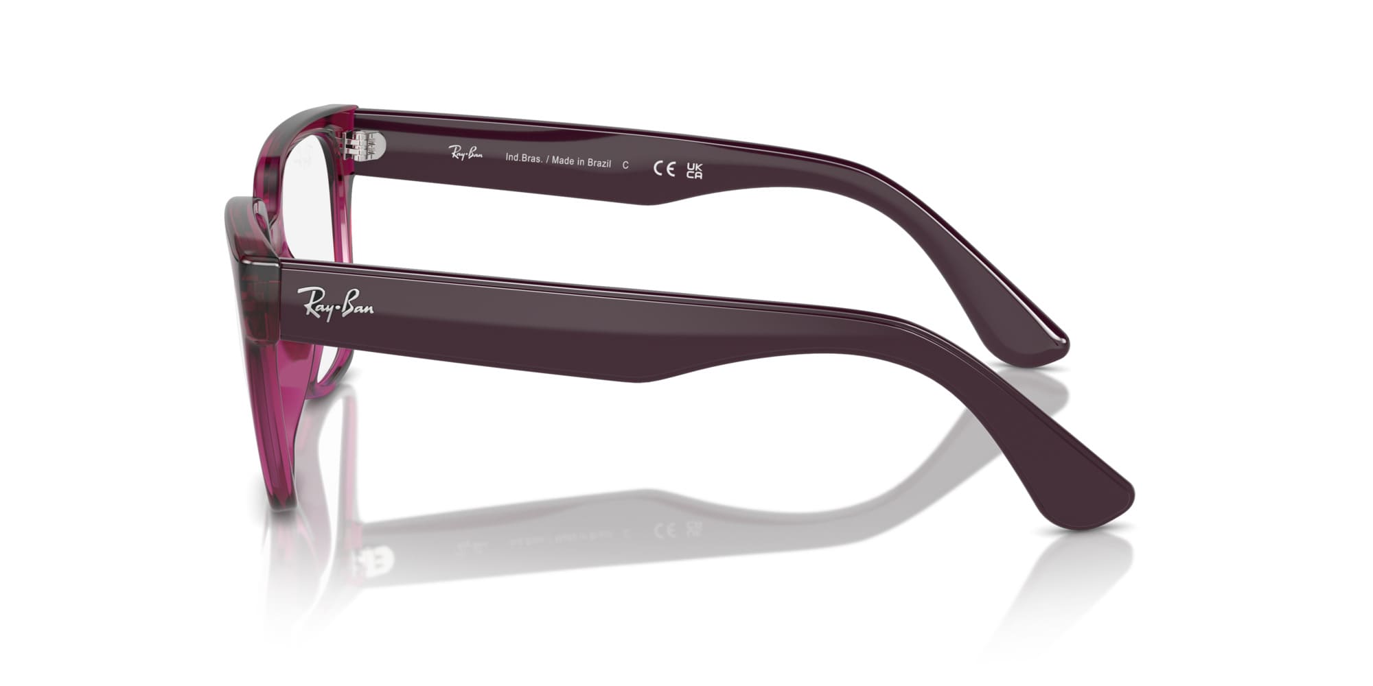 RAY-BAN RX7242L 8347-S54 (Borgoña Traslúcido)