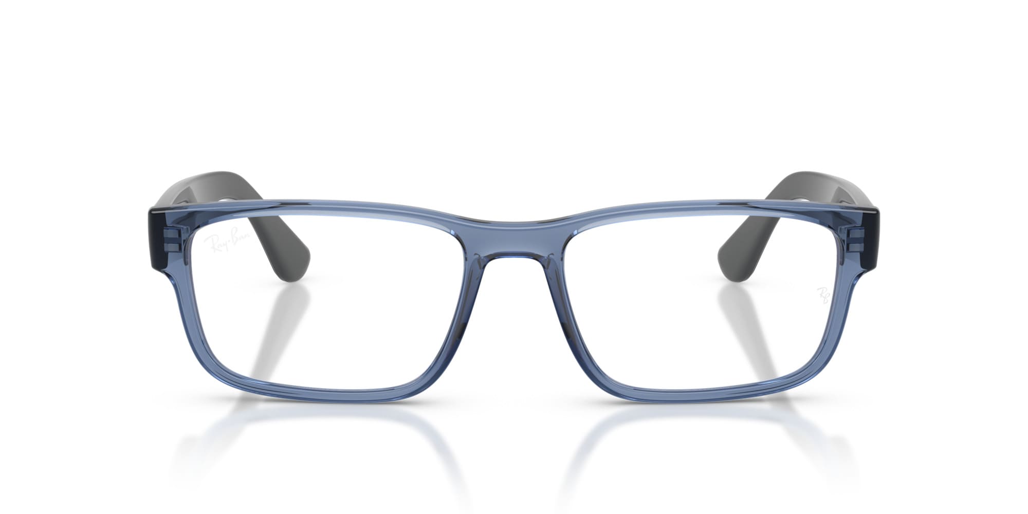 RAY-BAN RX7243L 8182-S56 (Azul transparente mate y brillante)