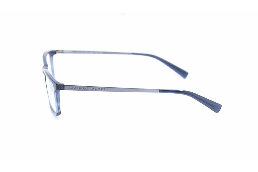 Marco de lente óptico Armani Exchange AX3027. Marco óptico más cristales incluidos. Lente para hombre. Lente para cara redonda, cuadrada, rectangular, ovalada, triangular, corazón. Lente con filtro de luz de azul.