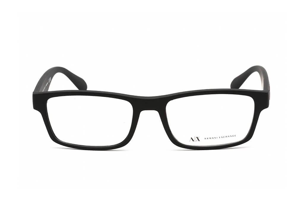 Marco de lente óptico Armani Exchange AX3070. Marco óptico más cristales incluidos. Lente para mujer. Lente para cara redonda, cuadrada, rectangular, ovalada, triangular, corazón. Lente con filtro de luz de azul.