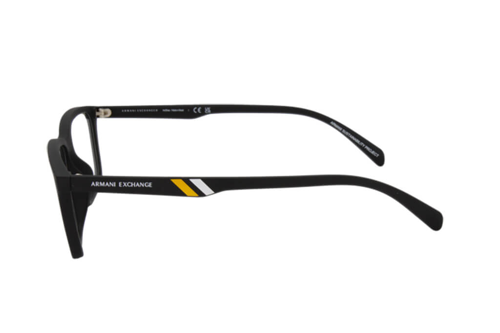 Marco de lente óptico Armani Exchange AX3089U. Marco óptico más cristales incluidos. Lente para mujer. Lente para cara redonda, cuadrada, rectangular, ovalada, triangular, corazón. Lente con filtro de luz de azul.