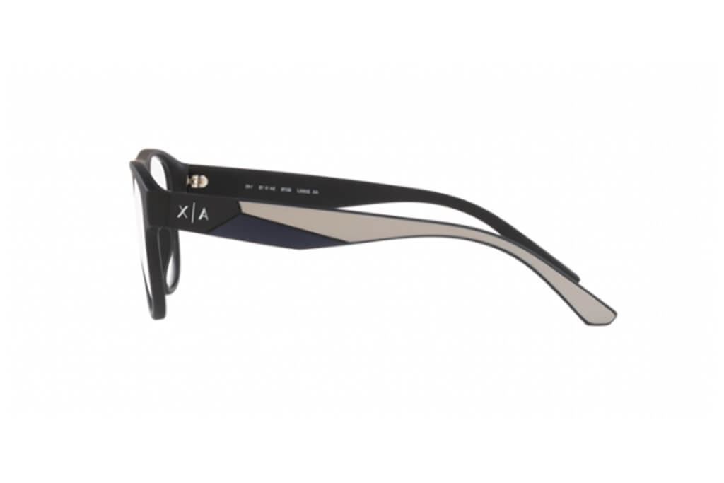 Marco de lente óptico Armani Exchange AX3095U. Marco óptico más cristales incluidos. Lente para mujer. Lente para cara redonda, cuadrada, rectangular, ovalada, triangular, corazón. Lente con filtro de luz de azul.