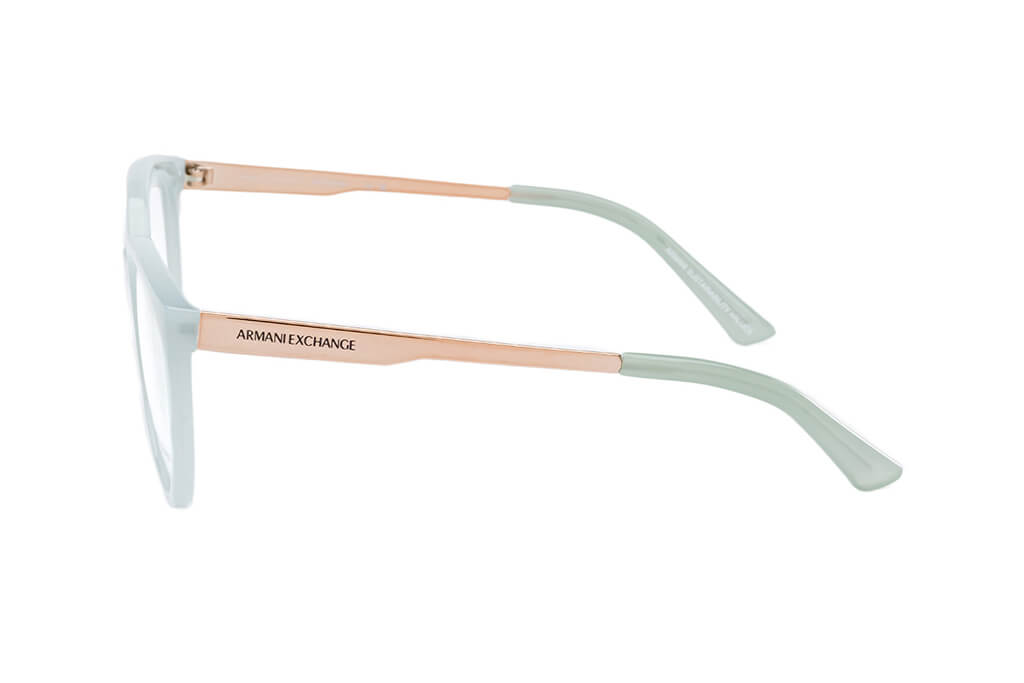 Marco de lente óptico Armani Exchange AX3104. Marco óptico más cristales incluidos. Lente para mujer. Lente para cara redonda, cuadrada, rectangular, ovalada, triangular, corazón. Lente con filtro de luz de azul.
