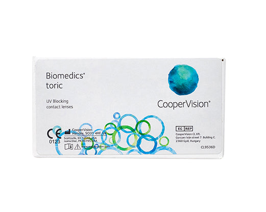Lentes de Contacto tórico Biomedics toric para astigmatísmo. Óptica Online Optisalud.