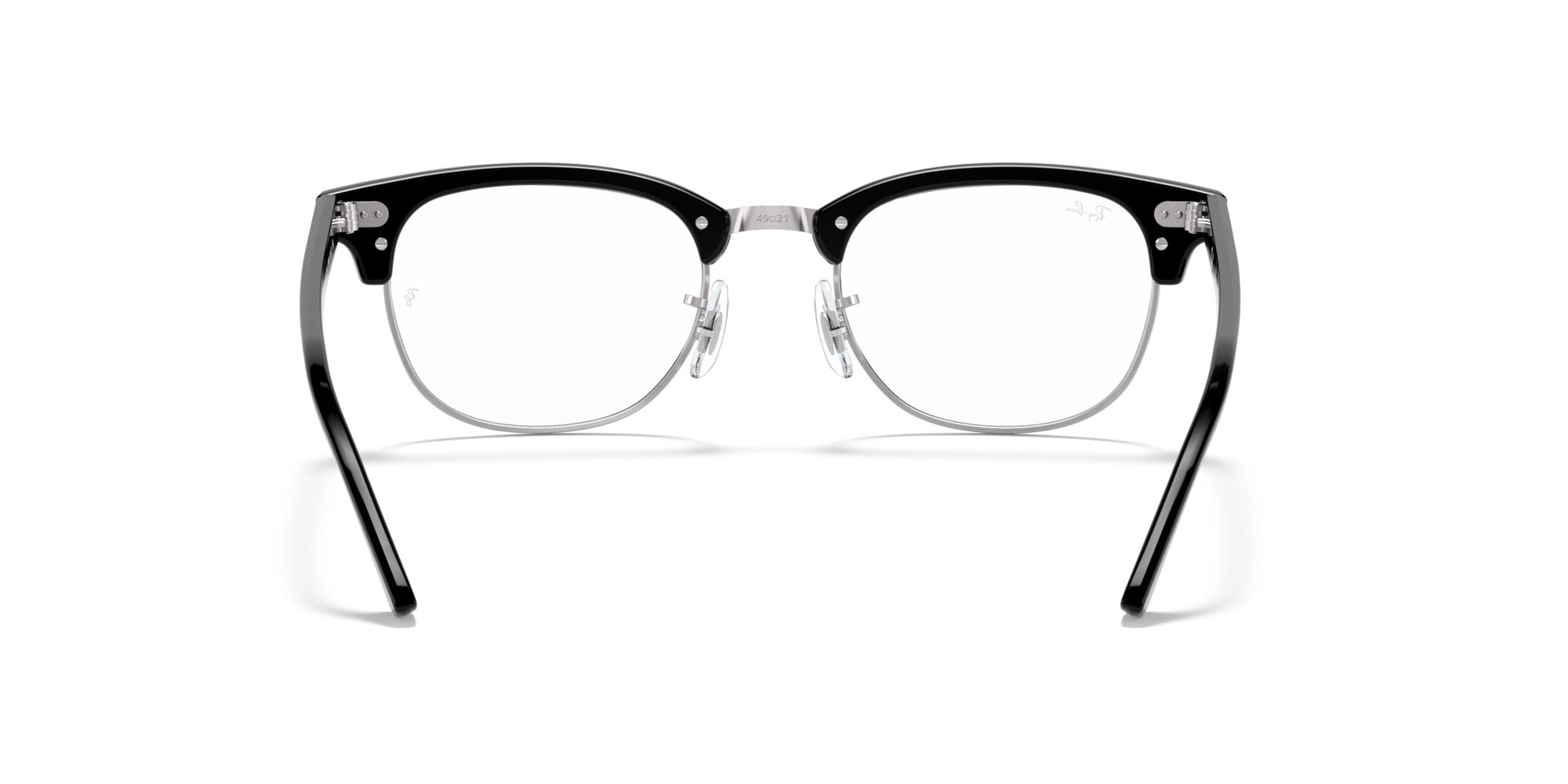 RAY-BAN Clubmaster RX5154 2000-S53 (Negro sobre Plateado)