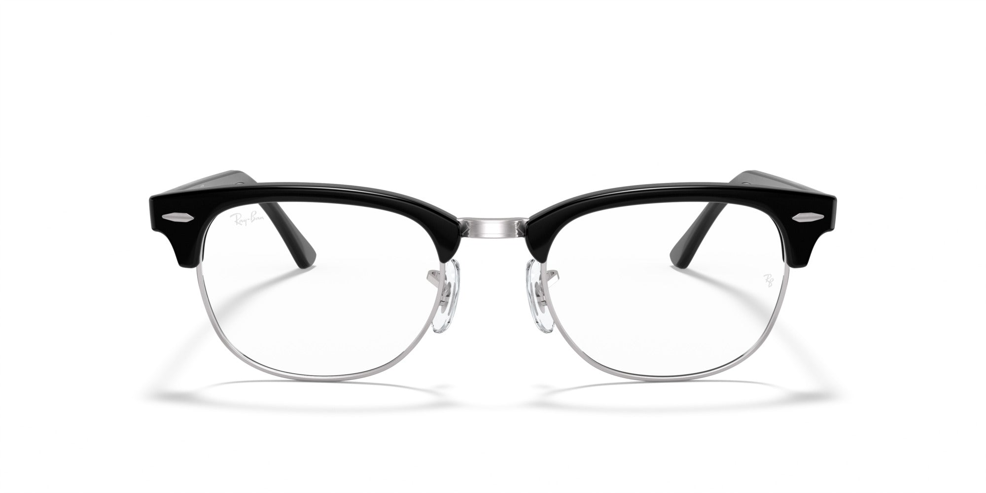 RAY-BAN Clubmaster RX5154 2000-S53 (Negro sobre Plateado)