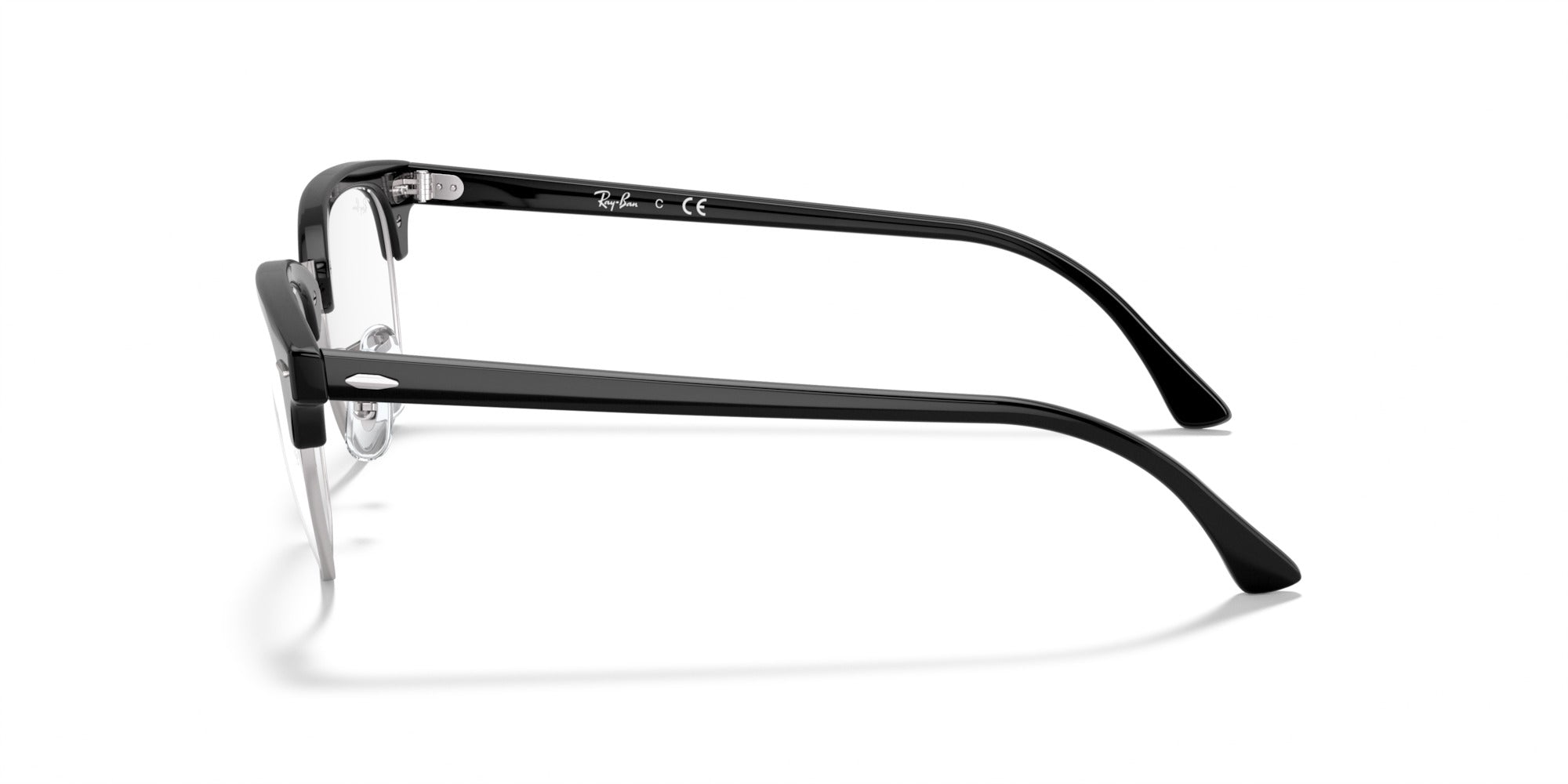 RAY-BAN Clubmaster RX5154 2000-S53 (Negro sobre Plateado)
