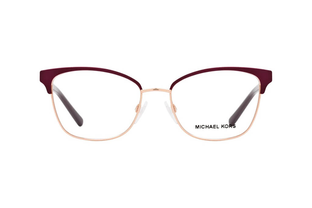 Marco de lente óptico Michael Kors MK3012. Marco óptico más cristales incluidos. Lente para mujer. Lente para cara redonda, cuadrada, rectangular, ovalada, triangular, corazón. Lente con filtro de luz de azul.