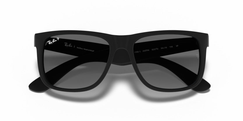 RAY-BAN JUSTIN RB4165L -S57 (Rubber Black Polarizado)