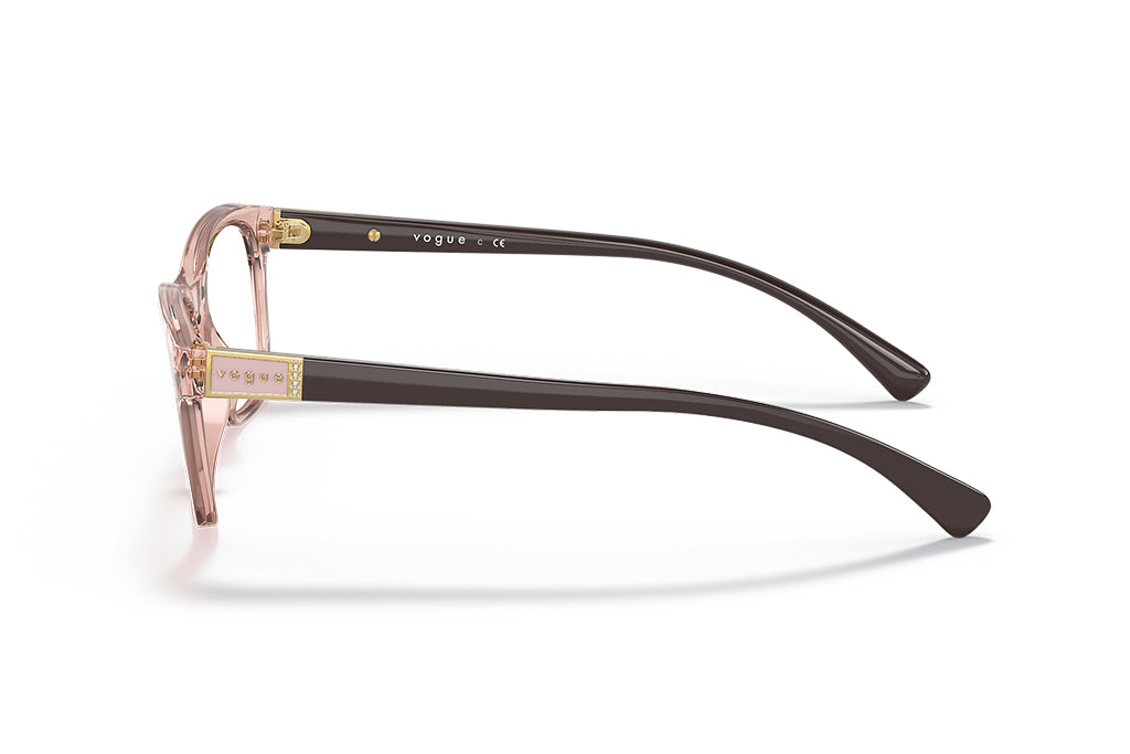 Marco de lente óptico Vogue VO5424B. Marco óptico más cristales incluidos. Lente para mujer. Lente para cara redonda, cuadrada, rectangular, ovalada, triangular, corazón. Lente con filtro de luz de azul.