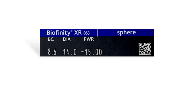 Biofinity XR (miopía o hipermetropía)