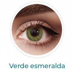 Lentes de contacto cosméticos de colores verdes esmeralda, lentillas de colores Freshlook Colorblends neutros. Óptica Online Optisalud.