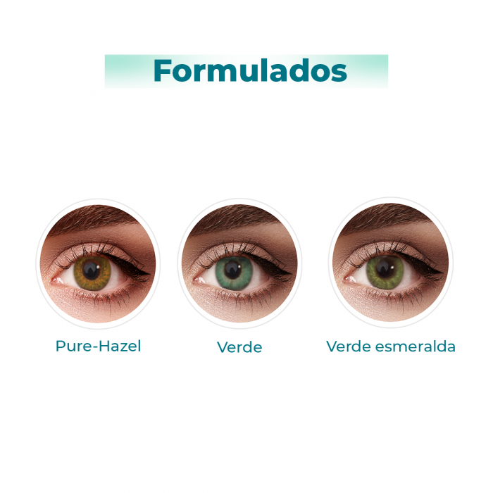 Lentes de contacto de color con aumento, cosméticos de colores, Air optix colors formulados con aumento para corregir miopía o hipermetroía. Óptica Online Optisalud.