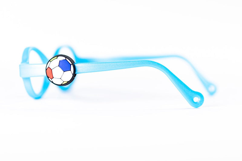 Accesorios para armazones de lentes ópticos infantiles miraflex, accesorios miraflex encanto twins ball para marcos de anteojos ópticos flexibles infantiles para niños.