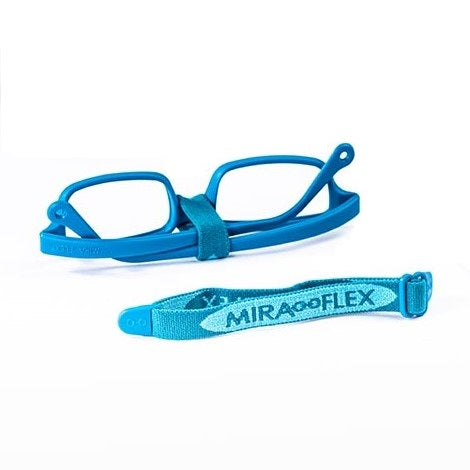 Faja o banda elástica de repuesto para marcos o armazones de lentes ópticos infantiles flexibles e irrompibles miraflex color dv