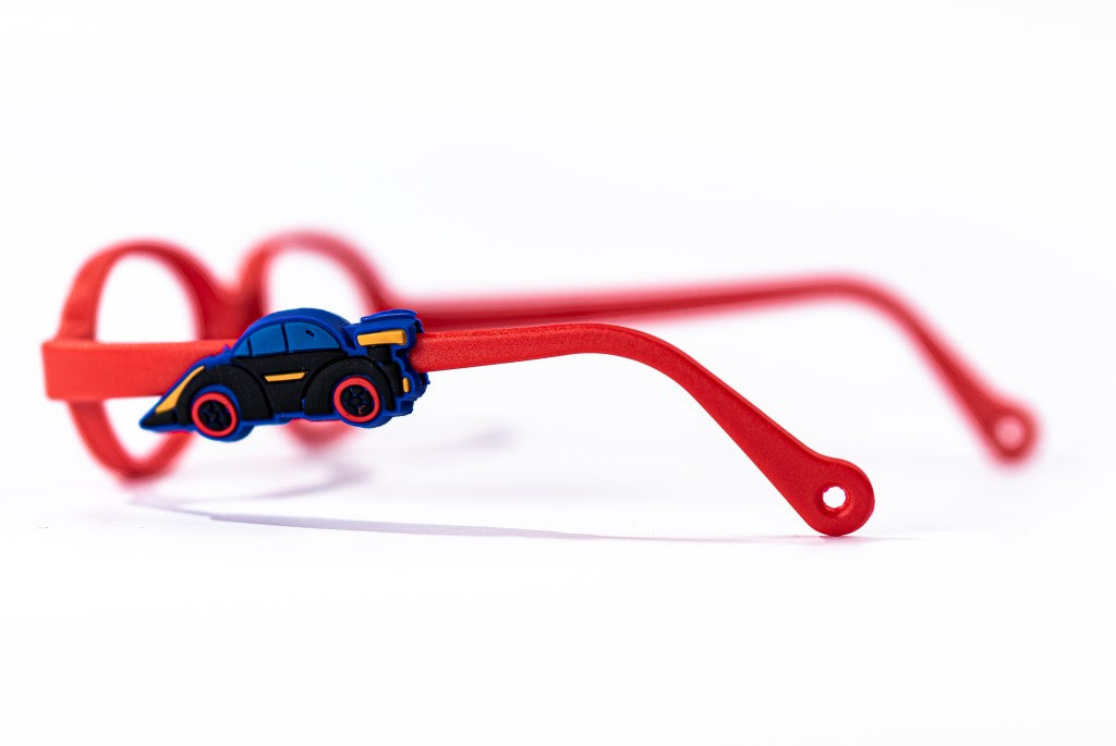 Accesorios para armazones de lentes ópticos infantiles miraflex, accesorios miraflex encanto twins formula one para marcos de anteojos ópticos flexibles infantiles para niños.