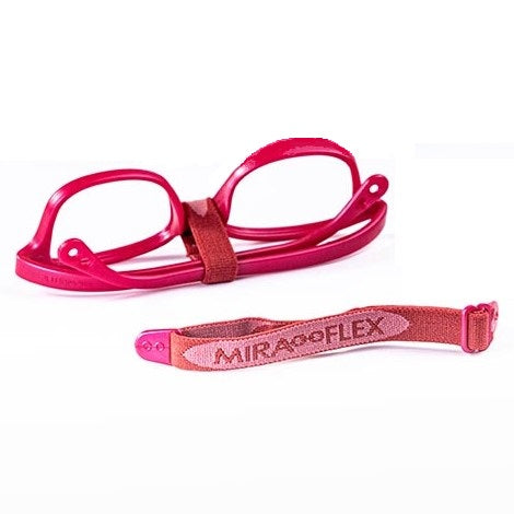 Faja o banda elástica de repuesto para marcos o armazones de lentes ópticos infantiles flexibles e irrompibles miraflex color kp