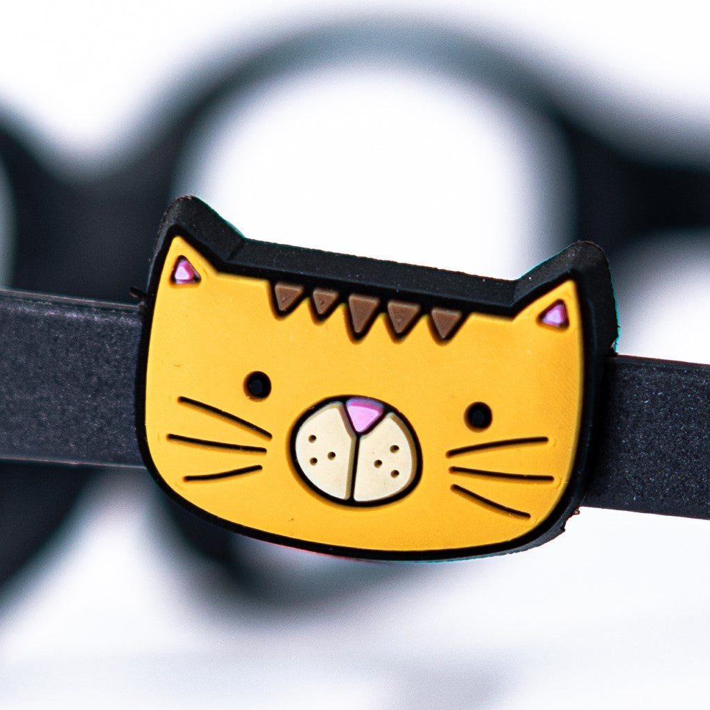 Accesorios para armazones de lentes ópticos infantiles miraflex, accesorios miraflex encanto twins meow para marcos de anteojos ópticos flexibles infantiles para niños.