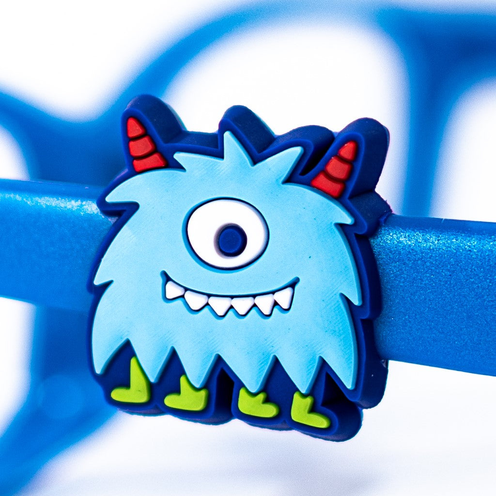 Accesorios para armazones de lentes ópticos infantiles miraflex, accesorios miraflex encanto twins monster para marcos de anteojos ópticos flexibles infantiles para niños.