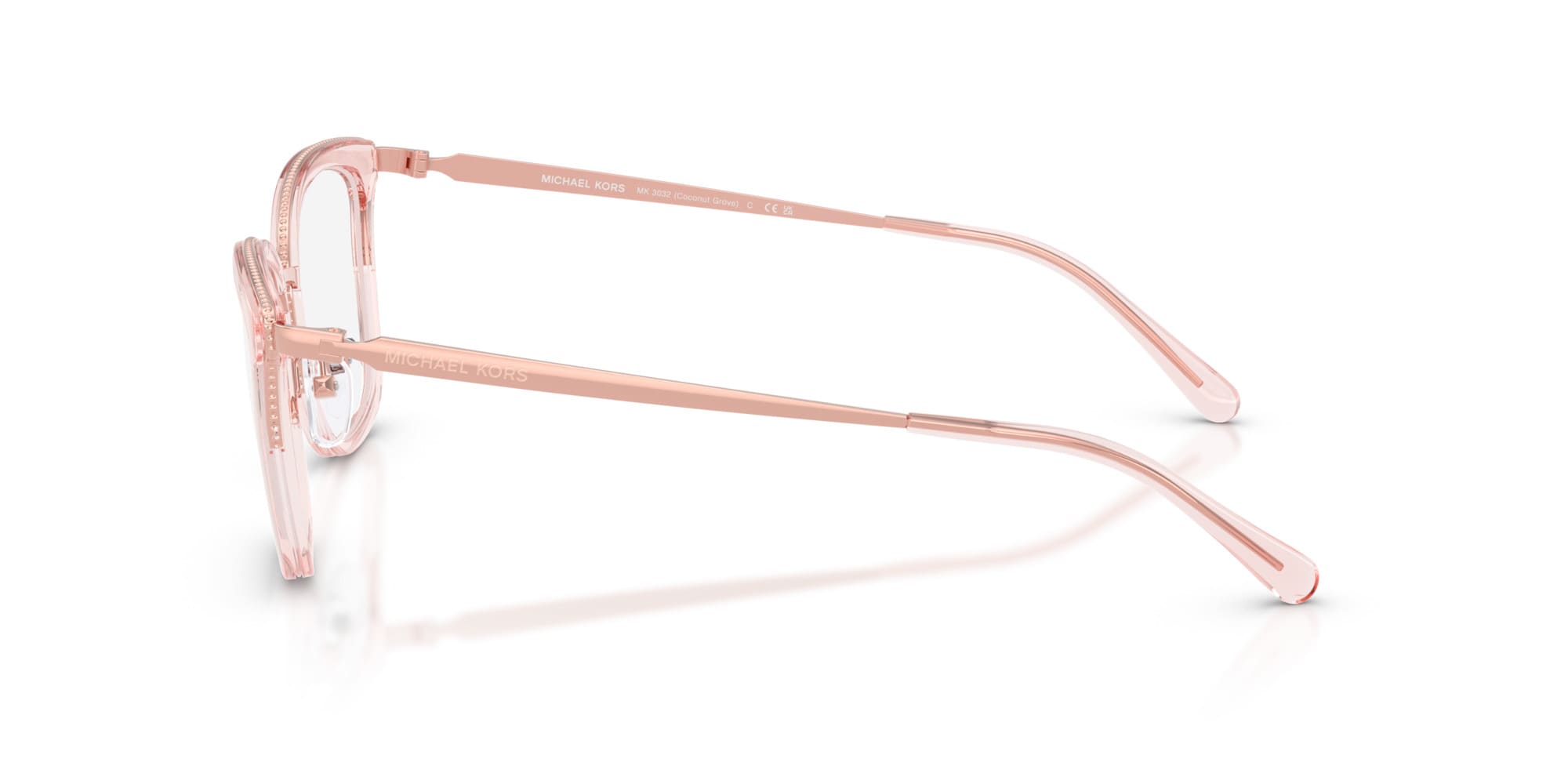 Marco de lente óptico Michael Kors MK3032. Marco óptico más cristales incluidos. Lente para mujer. Lente para cara redonda, cuadrada, rectangular, ovalada, triangular, corazón. Lente con filtro de luz de azul.