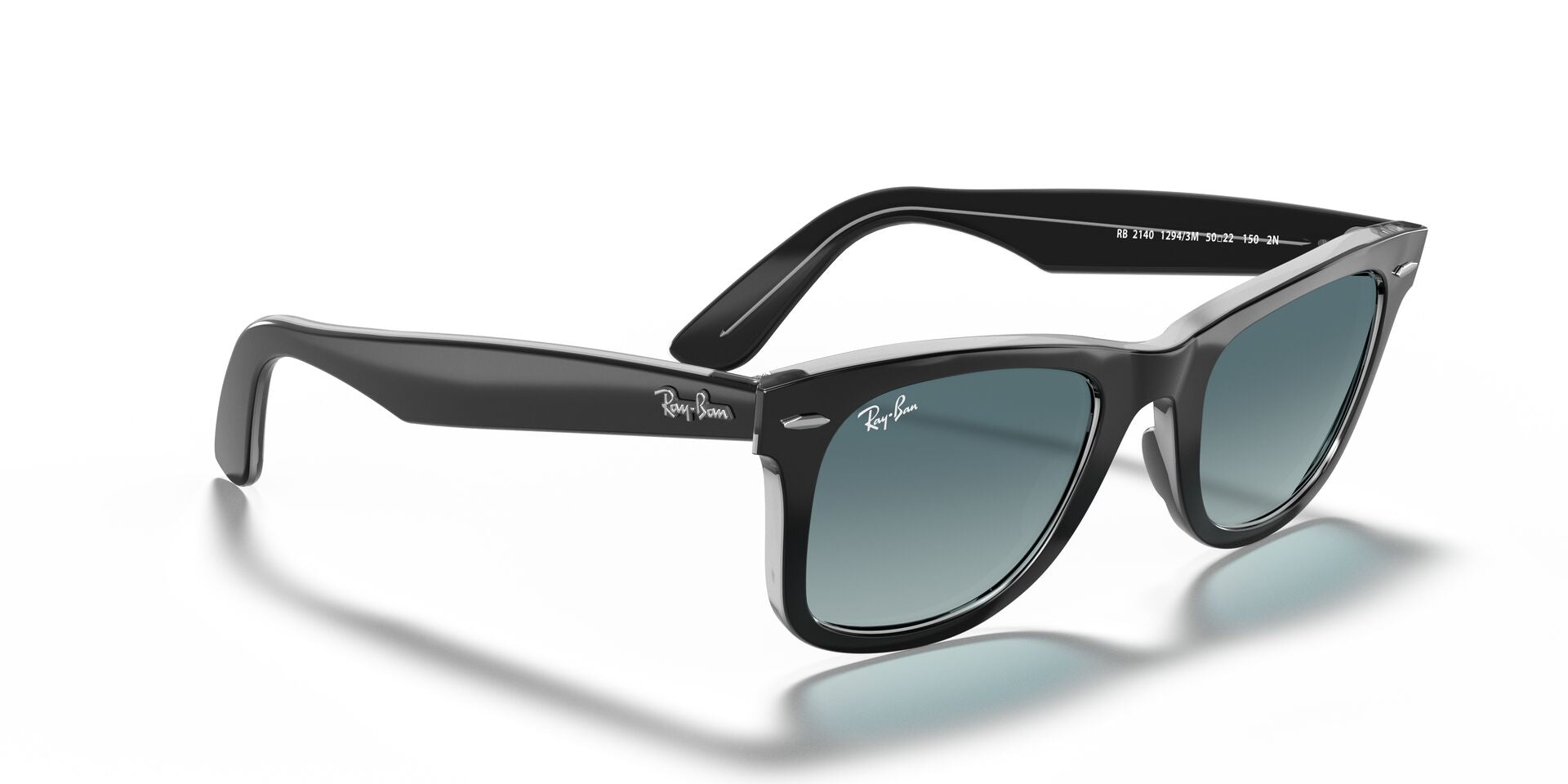 RAY-BAN ORIGINAL WAYFARER CLASSIC RB2140 -S50 (Black on Transparent)