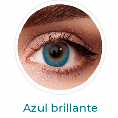 Lentes de contacto de color azul brillante sin aumento, lente de contacto de color neutro cosméticos de colores, Air optix colors neutros. Óptica Online Optisalud.