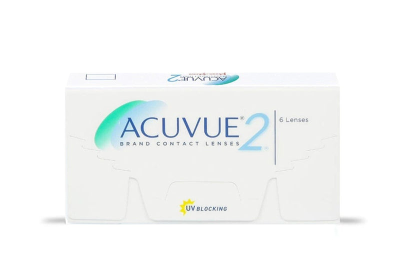 Lentes de Contacto esférico Acuvue2 con filtro 100% UV para miopía e hipermetropía. Óptica Online Optisalud.