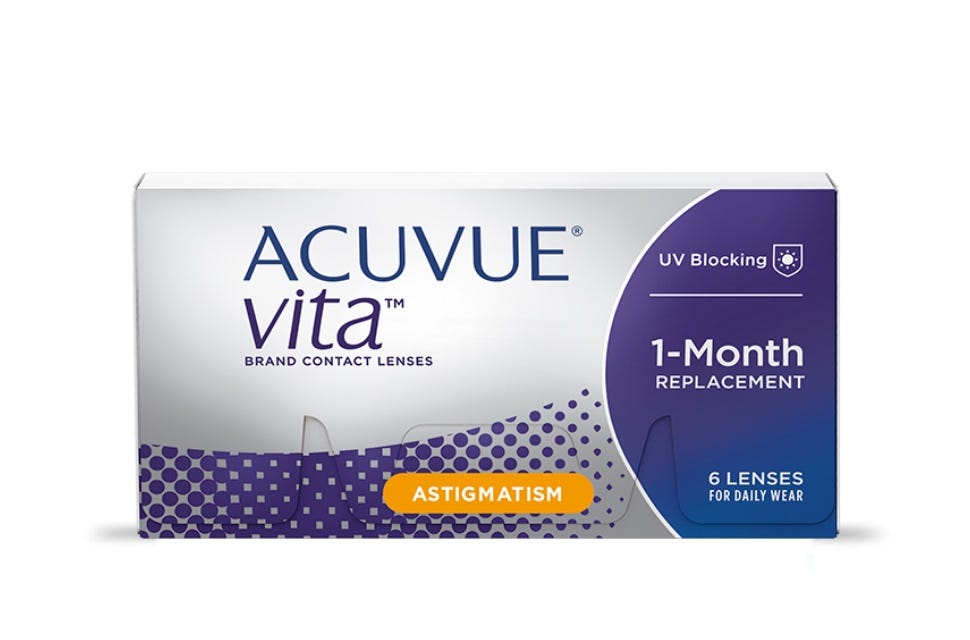 Lentes de Contacto tórico Acuvue Vita Astigmatísmo toric para astigmatísmo. Óptica Online Optisalud.