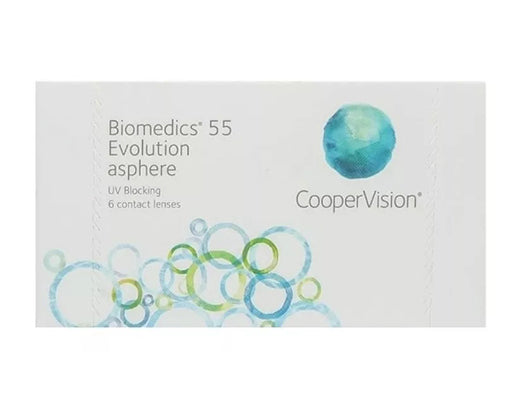 Lente de contacto óptico para miopía o hipermetropía. Biomedics 55 esférico . Compra Online lentes de contacto óptica optisalud.
