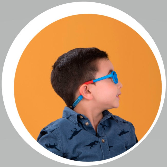 Banda elástica de seguridad para lente óptico flexible para niños miraflex. Óptica Online Optisalud. Lentes Ópticos Infantiles. Lentes Ópticos Flexibles. lentes para niños, Lentes para niñas. El mejor lente para niños. marcos de lentes ópticos miraflex