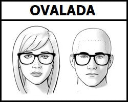 Lentes ópticos recomendados para hombre y mujer con rostro o cara de forma tipo ovalada, oblongo o alargada