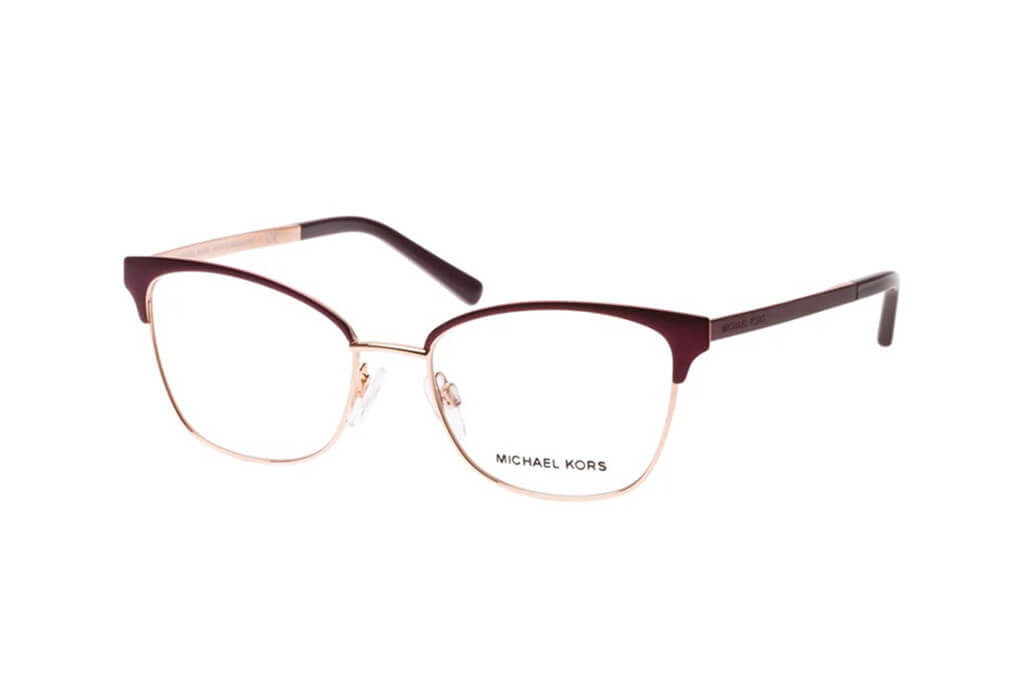 Marco de lente óptico Michael Kors MK3012. Marco óptico más cristales incluidos. Lente para mujer. Lente para cara redonda, cuadrada, rectangular, ovalada, triangular, corazón. Lente con filtro de luz de azul.