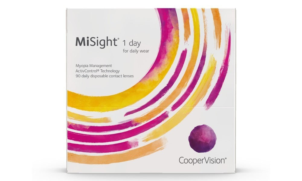 Lente de contacto óptico para control de la miopía MiSight 1Day. Lentes de contacto diarios para el control de la miopía en niños. Compra Online lentes de contacto óptica optisalud.