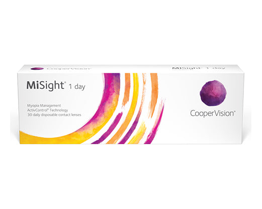 Lente de contacto óptico para miopía o hipermetropía. MiSight 1Day esférico . Lentes de contacto diarios.Compra Online lentes de contacto óptica optisalud.
