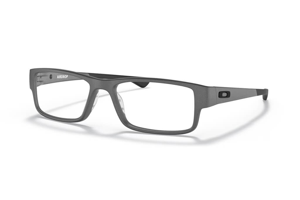 Marco de lente óptico Oakley Airdrop OX8046. Marco óptico más cristales incluidos. Lente para hombre. Lente para cara redonda, cuadrada, rectangular, ovalada, triangular, corazón. Lente con filtro de luz de azul.