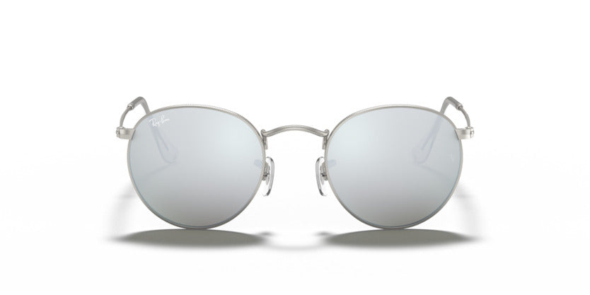 RAY-BAN ROUND FLASH LENSES RB3447 -S50 (Matte Silver)