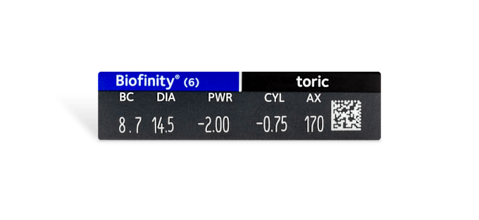 Biofinity Astigmatísmo (tórico)