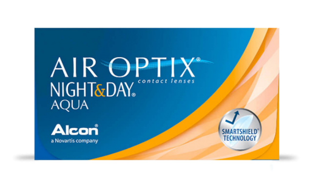 Lentes de Contacto Air Optix Aqua Night and Day. Lentes de contacto uso mensual. Lentillas de contacto Air Optix Aqua Night & Day. Óptica Online Optisalud.