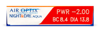 Lentes de Contacto Air Optix Aqua Night and Day. Lentes de contacto uso mensual. Lentillas de contacto Air Optix Aqua Night & Day. Óptica Online Optisalud.