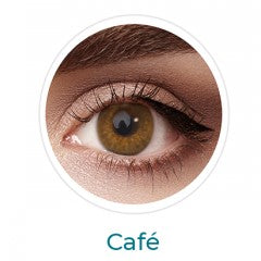 Lentes de contacto cosméticos de colores cafes, lentillas de colores Freshlook Colorblends neutros. Óptica Online Optisalud.