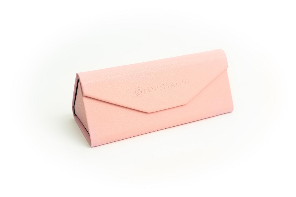 Estuche Magnético Plegable Lentes Ópticos Color Rosa, Óptica Online Optisalud, Chile, Temuco, Osorno, Santiago - 1