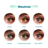 Lentes de contacto cosméticos de colores, lentillas de colores Freshlook Colorblends neutros. Óptica Online Optisalud.