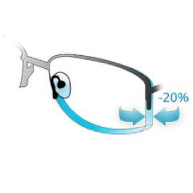 Lentes Ópticos con cristales adelgazados de policarbonato. Cristal irrompible, delgado y el más liviano. IR 1.59 de material policarbonato. compra online lentes ópticos en óptica online optisalud.