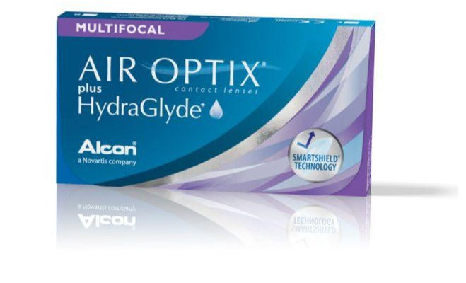 Lentes de Contacto multifocal para presbicia Air Optix plus HydraGlyde Multifocal. Óptica Online Optilsalud.