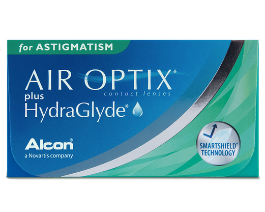 Lentes de Contacto tórico Air Optix Plus HydraGlyde para astigmatísmo. Óptica Online Optisalud.
