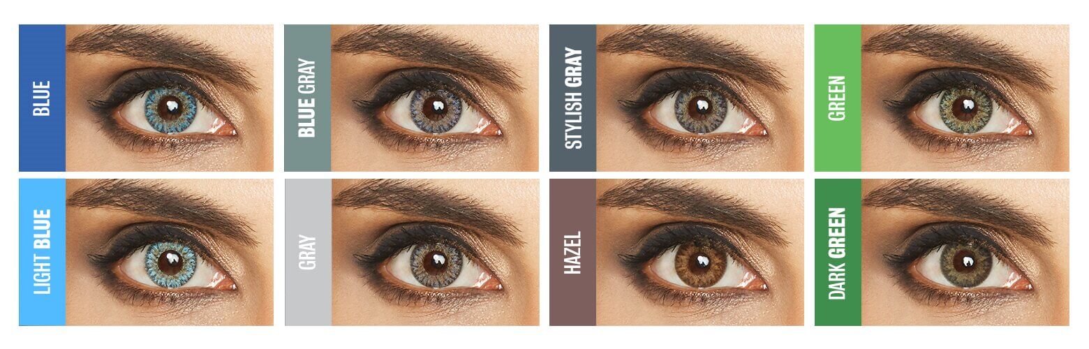 Lentes de contacto cosméticos sin aumento de colores sin receta, lentillas de colores Lunare colors neutros. Óptica Online Optisalud.