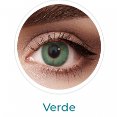 Lentes de contacto de color verde sin aumento, lente de contacto de color neutro cosméticos de colores, Air optix colors neutros. Óptica Online Optisalud.